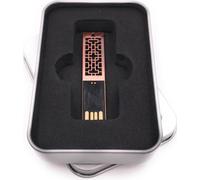 Onwomania Motif bronze en métal Pendentif Clé USB en boîte cadeau alu 16 GB USB 2.0