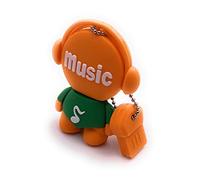 Onwomania Music Man Figure Orange Drôle Clé USB 16 Go USB 2.0 Clé USB