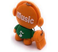 Onwomania Music Man Figure Orange Funny Clé USB 16 Go USB 2.0