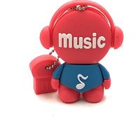 Onwomania Music Man Musik Rot Funny USB Stick 8 GB USB 2.0