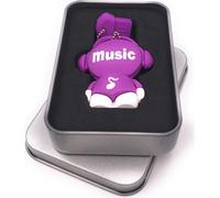 Onwomania Music Man Musique Violet Clé USB en coffret cadeau alu 16 Go USB 2.0