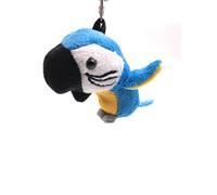 Onwomania - "Oiseau Bleu Perroquet Porte-clés - Porte-clés en Peluche idéal comme Cadeau, par Exemple pour Le Meilleur ami, Le Meilleur ami, Maman - pour Hommes, Femmes et Enfants