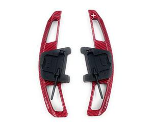 Onwomania Palettes de changement de vitesse Interrupteur à bascule Shift Paddle compatible avec Golf 7 GTI R GTD Polo GTI 20 Scirocco FL Carbone Style