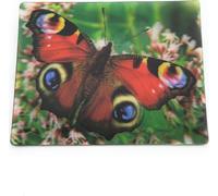 Onwomania Paon du jour papillon insecte 9x7cm carte magnétique 3D aimant frigo image magnétique aimant cahier multicolore