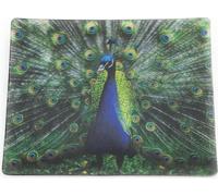 Onwomania Paon Faisan Oiseau Pavo cristatus 9x7cm Carte magnétique 3D Aimant pour réfrigérateur Aimant pour cahier multicolore