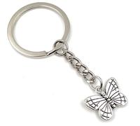 Onwomania papillon mignon mignon porte-clés métal porte-bonheur en boîte cadeau alu, idéal pour offrir en cadeau