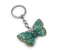 Onwomania - "Papillons verts papillon Porte-clés - porte-bonheur en métal idéal comme cadeau, par exemple pour le meilleur ami, le meilleur ami, maman - pour hommes, femmes et enfants