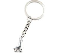 Onwomania Patin à roulettes Argent petit porte-clés métal porte-bonheur dans boîte cadeau alu, idéal pour offrir