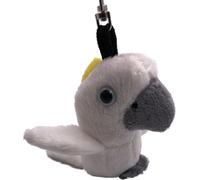 Onwomania peluche / câlin / tissu animal porte-clés perroquet drôle oiseau 12 cm