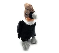 Onwomania Peluche Doudou Animal Condor Oiseau andin Condor vautour 21cm Noir
