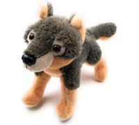 Onwomania Peluche Doudou Chien Prédateur Loup Longueur 30 cm Gris