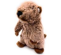 Onwomania Peluche Doudou Mankei Écureuil terrestre Marmotte Hauteur 17 cm Marron