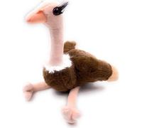 Onwomania Peluche Doudou Oiseau échassier Autruche Hauteur 33 cm Marron