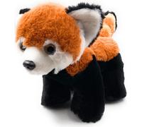 Onwomania Peluche Doudou Oursons de chat Prédateur Panda roux Longueur 26 cm Marron