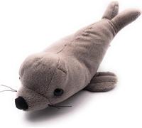 Onwomania Peluche Doudou phoque otarie grise Longueur 19 cm Gris