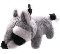Onwomania Peluche / Doudou / Tissu Animal Porte-clés Blaireau Raton Laveur gris 13 cm