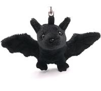 Onwomania Peluche / Doudou / Tissu Animal Porte-clés Chauve-souris noir profond 15 cm
