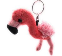 Onwomania Peluche / Doudou / Tissu Animal Porte-clés Flamant rose Oiseau 28 cm