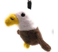 Onwomania Peluche / Doudou / Tissu Animal Porte-clés Pygargue à tête blanche Oiseau vautour 19 cm