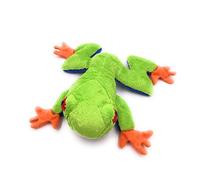 Onwomania Peluche Peluche Grenouille Animal Poison Vert Ambre 18 cm