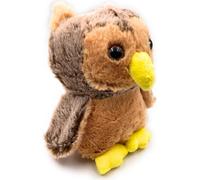Onwomania peluche peluche hibou hibou hauteur 20 cm gris