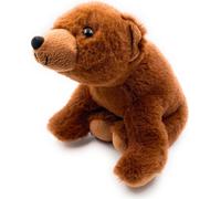 Onwomania peluche peluche ours brun prédateur ours brun longueur 20 cm brun