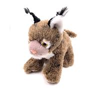 Onwomania Peluche Peluche Peluche Chat Chat Sauvage Lynx Longueur 20 cm Marron