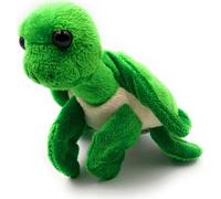 Onwomania Peluche Peluche Tortue rampante Tortue de mer L 15 cm Vert
