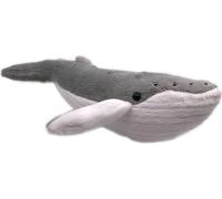 Onwomania Peluche Tissu Animal Baleine à bosse grise Baleine 26 cm
