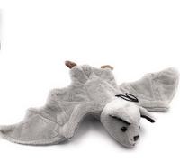 Onwomania peluche tissu animal chauve-souris grise volant ruban 36 cm
