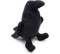 Onwomania peluche tissu animal corbeau noir debout 16 cm