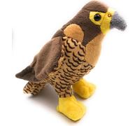 Onwomania Peluche Tissu Animal Faucon brun Oiseau de proie 18 cm