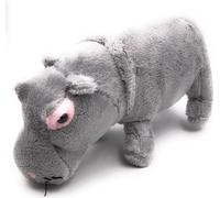 Onwomania Peluche Tissu Animal Hippopotame gris Grand hippopotame 22 cm