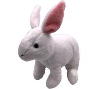 Onwomania Peluche Tissu Animal Lapin blanc 18 cm