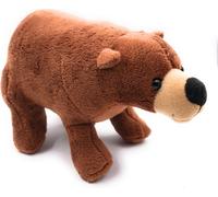 Onwomania Peluche Tissu Animal Ours brun debout Prédateur 22 cm