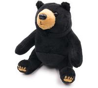 Onwomania Peluche Tissu Animal Ours noir assis Prédateur 17 cm