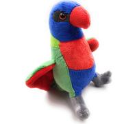 Onwomania Peluche Tissu Animal Perroquet Lori coloré Oiseau 18 cm