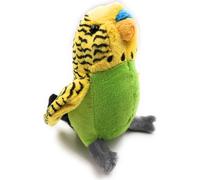 Onwomania Peluche Tissu Animal Perruche verte Perruche 19 cm
