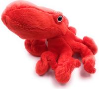 Onwomania peluche tissu animal pieuvre rouge poulpe 20 cm
