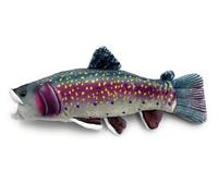Onwomania Peluche Tissu Animal Truite Poisson Omble 27 cm multicolore