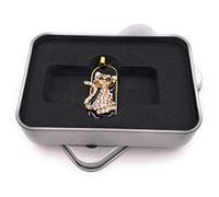Onwomania Pendentif Chat en métal précieux doré Clé USB dans Une boîte Cadeau 64 Go USB 2.0