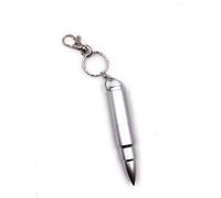 Onwomania Pendentif de Charge de Cartouche de munitions Argent Clé USB Amusante 16 Go USB 2.0 Support de données USB