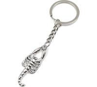 Onwomania Pendentif Scorpion Signe du zodiaque Porte-clés métal porte-bonheur en boîte cadeau alu, idéal pour offrir en cadeau