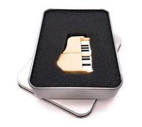 Onwomania Piano à Queue en Blanc Clé USB dans Une boîte Cadeau 64 Go USB 2.0
