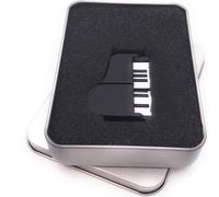 Onwomania Piano à queue Piano instrument de musique noir Clé USB en boîte cadeau alu 64 GB USB 3.0