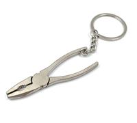Onwomania Pince combinée Pince Artisan Tool Porte-clés métal Porte-bonheur en boîte cadeau alu, idéal pour faire un cadeau