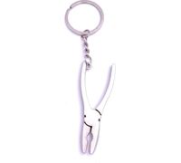 Onwomania Pince combinée Pince outil artisan Porte-clés métal argenté