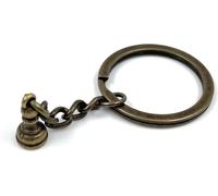 Onwomania Pion Jeu d'échecs Figure Chess Porte-clés métal porte-bonheur en boîte cadeau alu, idéal pour offrir en cadeau