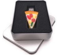 Onwomania Pizza Food Fast Food Clé USB en boîte cadeau alu 128 GB USB 3.0