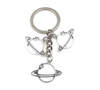 Onwomania - Planète Pluto Saturn Jupiter - Porte-clés en métal, idéal comme cadeau pour le meilleur ami, la meilleure amie, maman - Pour hommes, femmes et enfants, argenté, taille unique